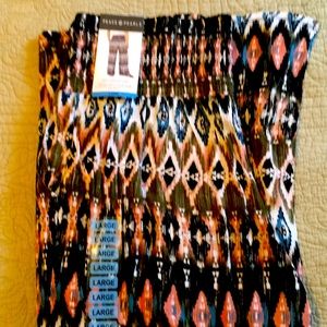 Peace & Pearls soft printed pants